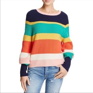 Joie Haady Striped Sweater with bold colors